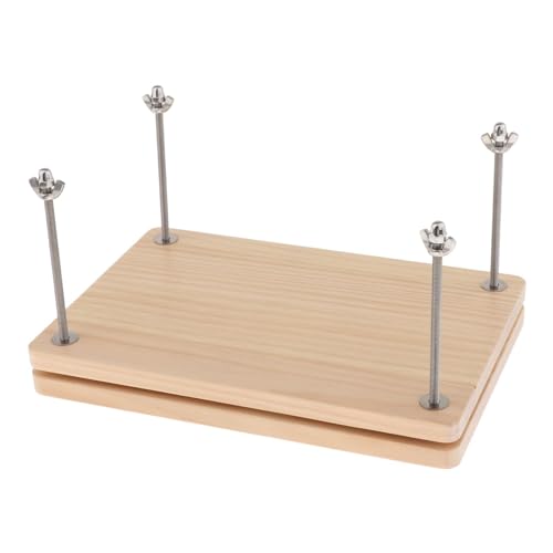 TTETTZ Wooden Book Press Practical Book Binding Tool for Home DIY Bookbinding Cards