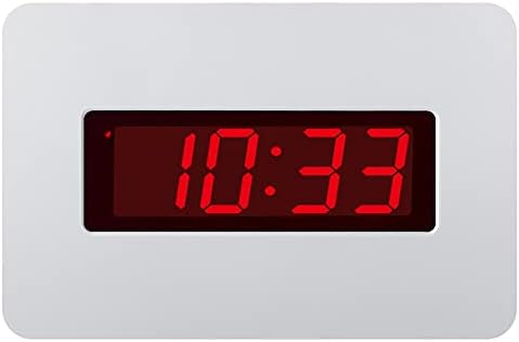 Timegyro Digital LED Alarm Clock Wall Clock,1.4" LED Time Display Battery Opetated Clock Brightness Adjustable for Bedroom,Livingroom,Beside,Table-top,Shelf