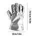 Amagogo Heat Resistant Welding Gloves,Aluminum Foil Mitts Work Gloves Welder Mitten for Fireplace Camping Women Men Pot Oven Foundry