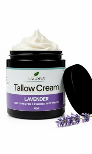 Tallow Cream: Lavender | 100% Grass-Fed & Finished Beef Suet Tallow Moisturizer with Organic Jojoba Oil | Deeply Nourishing | All-Natural Skin Cream for Dry & Sensitive Skin (4oz) image 5