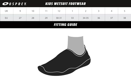 Osprey Kid's OSX Aqua Neoprene Boots, Black, 5 UK - Image 5