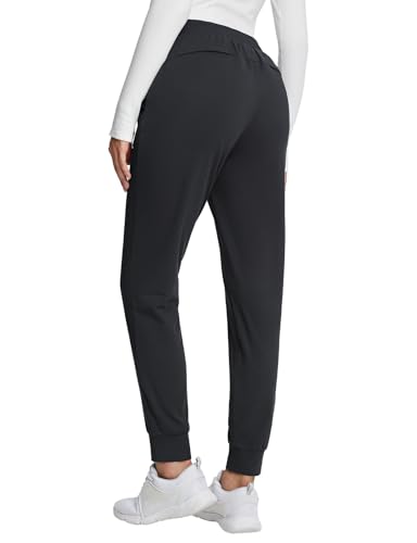 baleaf Women's Fleece Lined Pants Joggers Water Resistant Zipper Pockets Winter Thermal Golf Pants Cold Weather Gear2