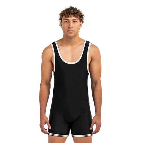 Matman Men’s & Youth Wrestling Singlet – High Performance Singlets for Wrestling or Weightlifting (Old School Singlet)