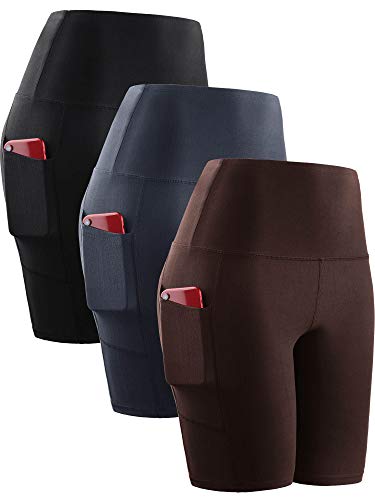 NELEUS Women's High Waist Compression Yoga Shorts #TOP2