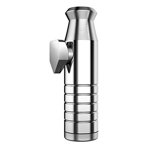 LegendTech Dosierer Sniff Bottle Silber Aluminum Snuff Dispenser Snorter Haltbarer Glanz Kompakt Bequemer Gebrauch Einfach sauber zum Geschäft Snuff Geschenk 5,2cm Länge 1,5cm Durchmesser Silber Cover