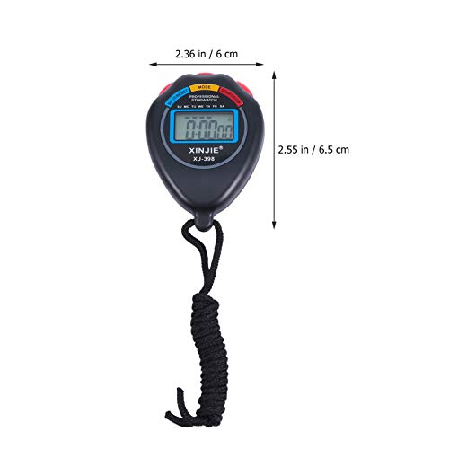 Temporizador de intervalos de cronômetro digital Besportble, 3 peças, com visor grande para esportes