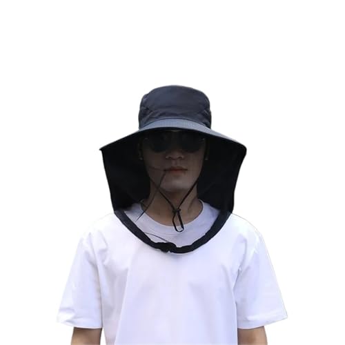 Sombrero mosquitera plegable y transpirable con protección solar para exteriores