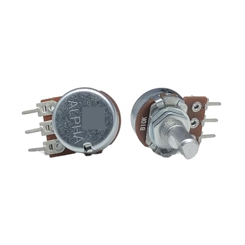 A10K B10K �I�[�f�B�I�A���v �{�����[���|�e���V�����[�^�[ �V���O���W���C���g 3�s�� ���� �Ԏ� 15mm (�t�����[�V���t�g B10K)