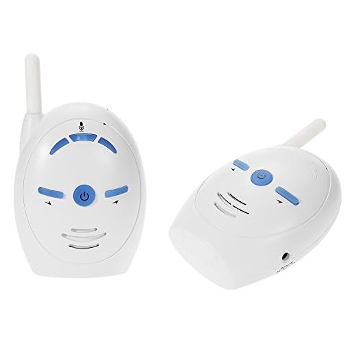 KKmoon Vigilabebés Audio Monitor de bebé Inalámbrica Niños Duermen de Monitor Compatible con Intercomunicador de 2 Vías Llanto de Alarma de Sonido