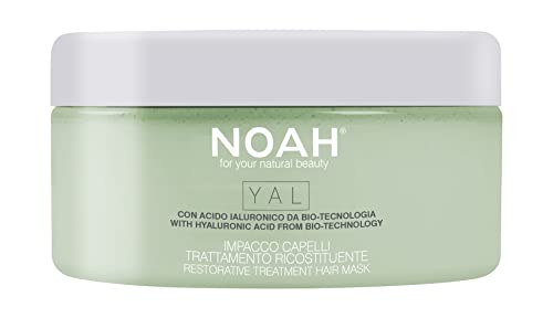 NOAH YAL Restore Hair Mask with Hyaluronic Acid for Hair - Hydrating, Anti Aging, Repairing Hair Mask and Hair Moisturizer, Coconut Avocado Hair Mask Sulphate Free - 6.76 fl.oz, Avocado Oil