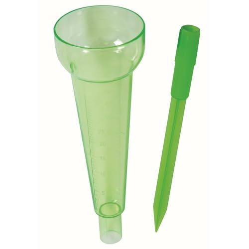 Pluviómetro de jardín para plantar