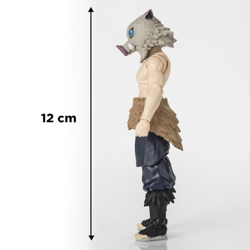 BANDAI - Ultimate Legends HD - Figurine d'action Demon Slayer 12 cm - Inosuke Hashibira - Licence Officielle Demon Slayer - Figurine articulée Inosuke - Jouet Enfant 4 Ans et + - VE88963