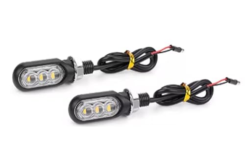 Feux arrière clignotants de moto ambre 12V universels