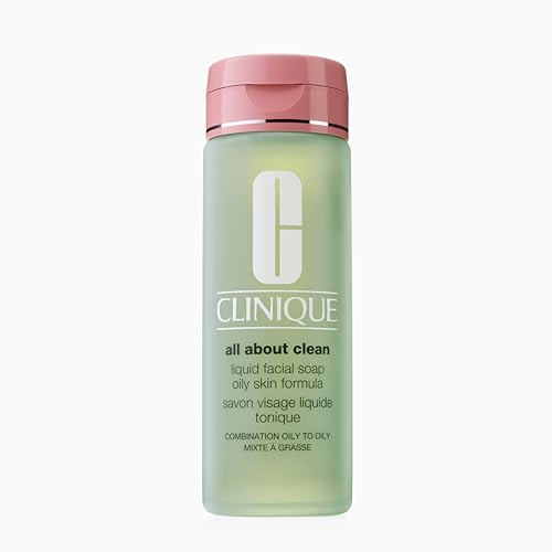 Clinique All About Clean Savon Visage Liquide Tonique, Pour Peaux Mixtes à Grasses, 200 ml
