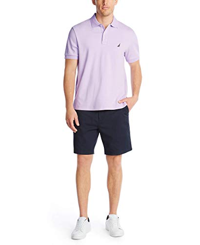 Image of Nautica Men's Classic Fit Short Sleeve Dual Tipped Collar Polo Shirt