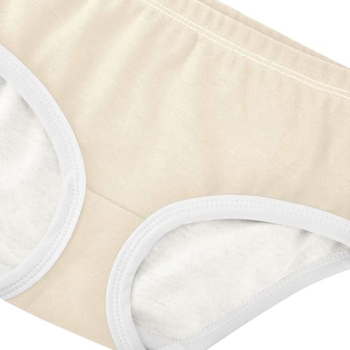 Joisal Cartoon Girls Underwear Toddlers 2t Cotton Cute Panties Girl Beige Cream Briefs Kids Undies4