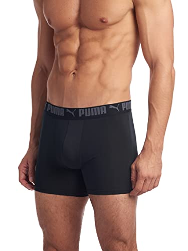 PUMA mens 3 Pack Athletic Fit Boxer Briefs Boxer Briefs