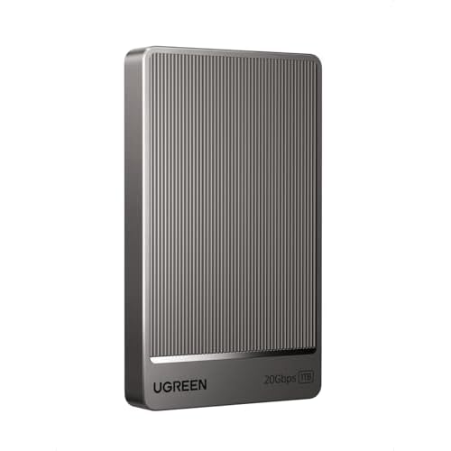 UGREEN 1TB Portable SSD UP to 2000MB/s, USB C SSD External Hard Drive with USB 3.2 Gen 2x2, External Solid State Drive Compatible with iPhone 16, PC, Windows, MAC, Xbox, PS3/4