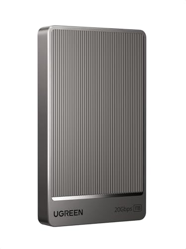 Image of UGREEN 1TB Portable SSD UP to 2000MB /s, USB C SSD External Hard Drive with USB 3.2 Gen 2x2, External Solid State Drive Compatible with iPhone 16, PC, Windows, MAC, Xbox, PS3 /4