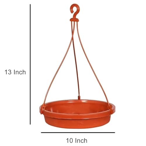 Image of Deskart Wooden Bird House | Hanging and WallPatch Wooden Bird Nest for Balcony, Window and Garden | Suitable for Sparrow and Kingfisher etc. Birds (Bird Feeder - Combo)