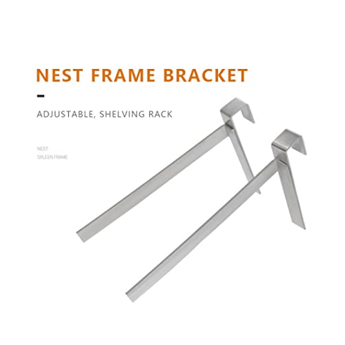VONGLYHOO Biene Hive Barch Biene Bienenstockrahmen Halter Ständer Edelstahl Imkerei Werkzeug Seitenmontage Stützgestell… – Bild 5