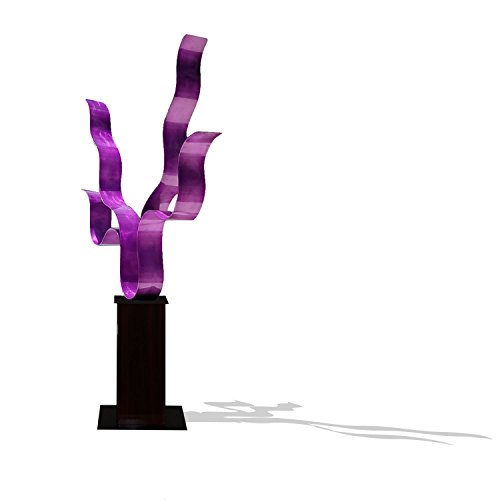 Statements2000 Abstract Metal Sculpture Large Indoor Outdoor Art By Jon Allen 40 Inch - Reaching Out Purple #TOP26