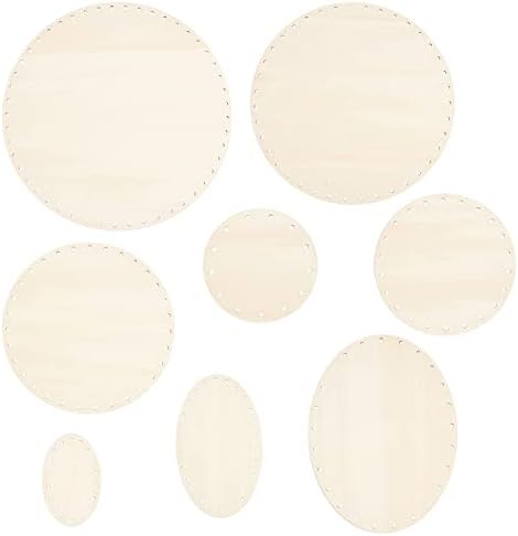 6 Stück Häkelböden Aus Holz - DIY Körbe Bastelset