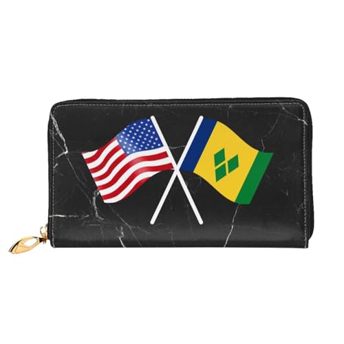 American Flag Of Saint Vincent And The Grenadines Wallet Card Bag2