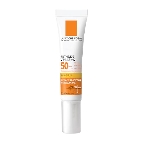Image of La Roche-Posay Anthelios UVMune400 Invisible Fluid SPF50+ Sunscreen, 15ml | ULTRA-LONG UVA PROTECTION, DAILY-WEAR BROAD-SPECTRUM SPF 50+ PA++++, COMFORTABLE & INVISIBLE FINISH, DERM-RECOMMENDED