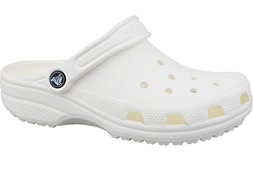 Crocs Women's Classic Comfort Clog White 7 Medium US