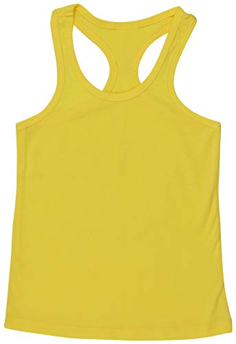 ToBeInStyle Infants Boys Girls Sheer Jersey Racer Back Tank - Yellow - 12M