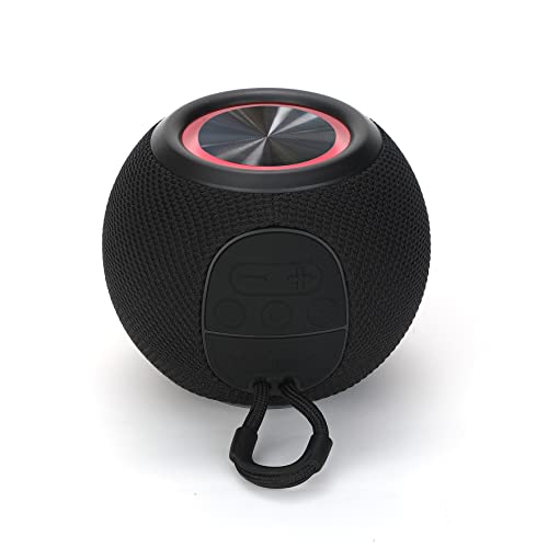 APM Enceinte Bluetooth Portable, Orbit360°, Fonction Radio, Enceinte sans Fil, Format Compact, Haut-Parleur Longue Autonomie jusqu'à 8 Heures, Résistante aux Projections d’Eau IPX4, Noir, 571097 – Image 5