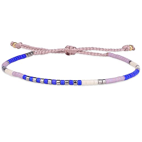 Image of KELITCH Boho Women Crystal Shell Beaded Friendship Bracelets Handmade Strand Bracelet Bangles Jewelry