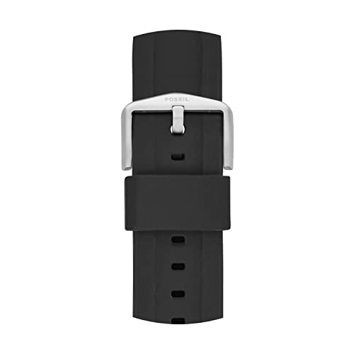 Image of Fossil Men's 22mm Dark Brown LiteHide Leather Watch Band