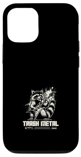 Trash Metal Raccoon Rocking Guitar �X�}�z�P�[�X iPhone 12/12 Pro �p