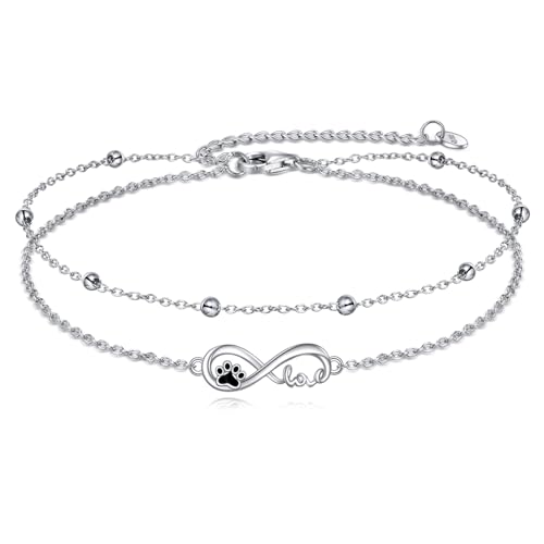 Image of TIGER RIDER Dragonfly Anklet Sterling Silver Dragonfly Gifts Jewelry for Women with Crystal Birthday Anniversary