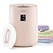 COSTWAY Towel Warmer Bucket, 18L Large Luxury Electric Towel Heater with LED Display, Auto Shut Off & Fragrance Holder, Bathroom Spa Hot Heated Oversized Towels Bucket for Bathrobes Blankets (Pink)