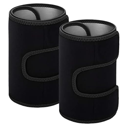 VICASKY 1Paire Bandes De Sudation pour Cuisses Réglables Néoprène Accessoire De Fitness pour Musculation Et Yoga Améliore Transpiration Et Perte De Graisse pour Boxe