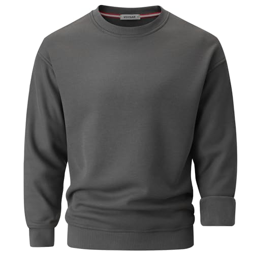 Pull lourd pour homme col rond 410 g sweat-shirt chaud hiver