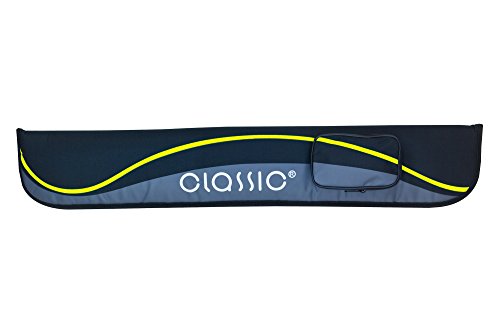 BILMAG Billard Queue Cue Köcher Tasche Queueköcher Passion, Pool, 2/2, 83cm (Schwarz - Gelb)