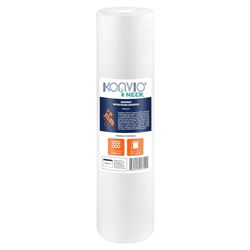 Image of KONVIO NEER 20 Inch Jumbo Spun Pre-Filter, Cartridge Compatible for 20 Inch Pre-Filter Housing for Whole House (1)