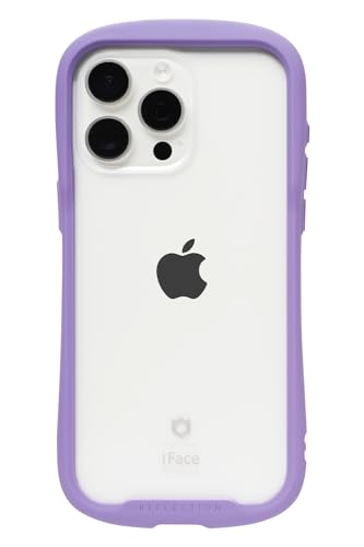 iFace Reflection iPhone 15 Pro Max ケース クリア 強化ガラス (パープル)【アイフェイス アイフォン15promax 用 iphone15プロマックス 用 カバー 韓国 耐衝撃 透明 ストラップホール】