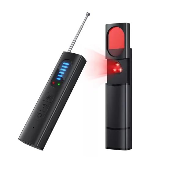 Genérico Detector de Dispositivos Espia por Frecuencia Inalambrica Detecta Camaras Ocultas, Camaras de Vigilancia, Microfonos, Localizadores GPS, Escaner RF Antiespionaje Portatil