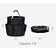MZSX Zusammenlegbarer Werkzeugkorb, Eimer Werkzeugtaschen, zusammenlegbare Gadget-Taschen für den Garten, strapazierfähiger Gadget-Organisator, Werkzeugtaschen(Schwarz)