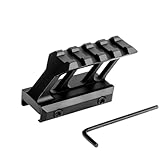 EFANGSHIJIE Picatinny Rail Riser Mount Adaptor Cantilever Design Red Dot Riser Mounts, Optic Riser Mounts for Scope Ring & Optics Sights (1.81 in/ 4 Slot)