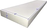 FoamTouch 4x24x72MDF Upholstery Foam, 4x24x72, White
