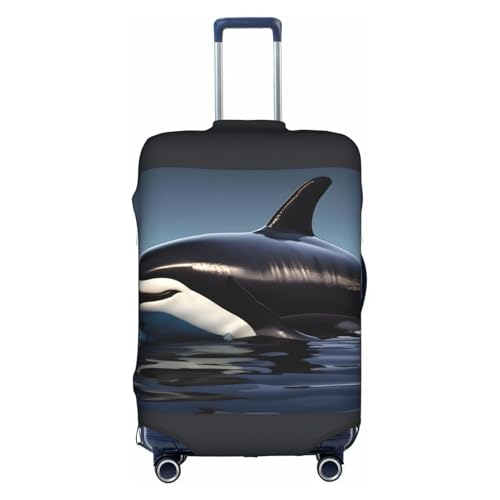 Housse de valise élastique motif orque pour bagage de taille moyenne