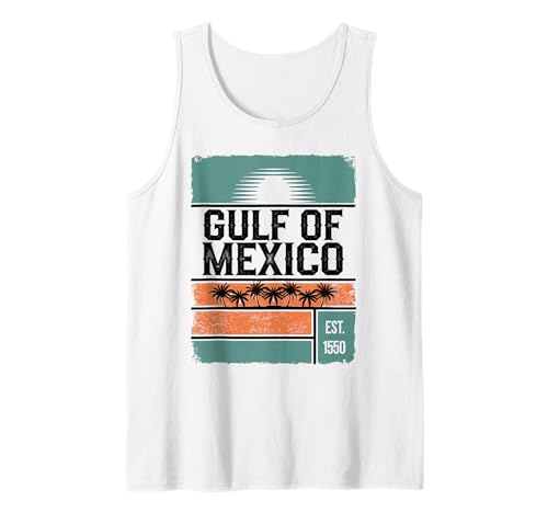 Golfe du Mexique depuis 1550 Plage rétro vintage Débardeur