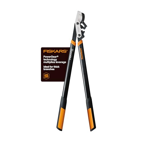 Fiskars 32-Inch Loppers for Tree Trimming, Heavy Duty, Low-Friction Sharp Steel Blade, Branch Cutter up to 2-Inch Diameter Cut Capacity, PowerGear2 Technology that Multiplies Power for Less Effort