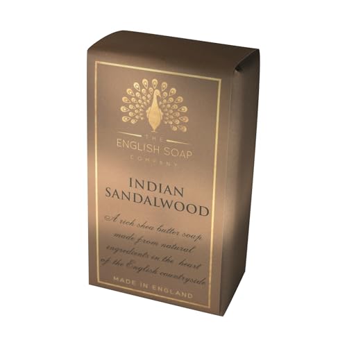 The English Soap Company Pure Indulgence Shea Butter Soap 190g Indian Sandalwood